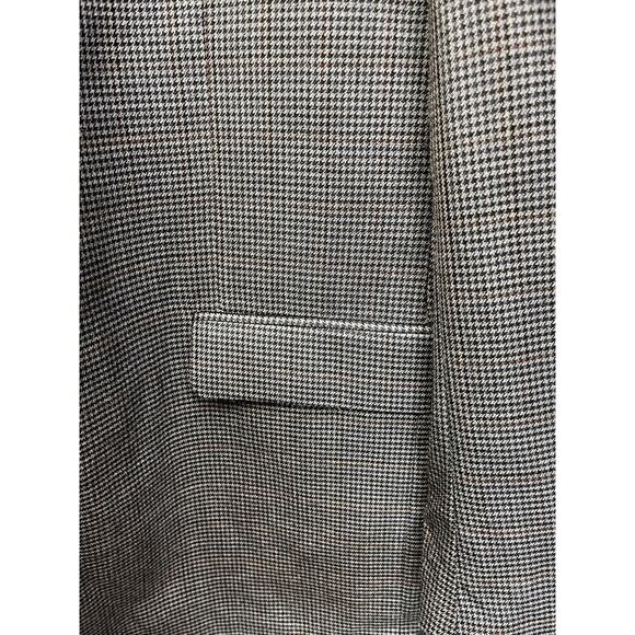 Chaps Sport Coat Mens Size 44L Silk Wool Two Button Single Vented Gray Blue - Picture 9 of 11